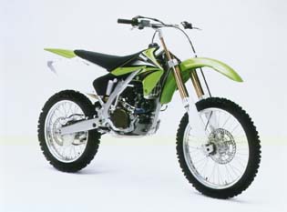 新开发的四冲程摩托车越野车KX250F上市